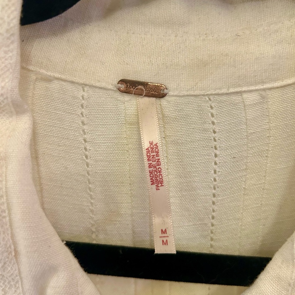Free People Cream Ruffled Tunic - Picture 2 of 5